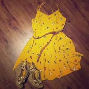Spring Forward! Romantic Yellow Floral Dress 🌸